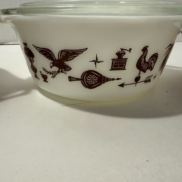 Vintage Early American Pyrex 6PC set - Picture 8 of 8